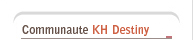Communaute KHDestiny